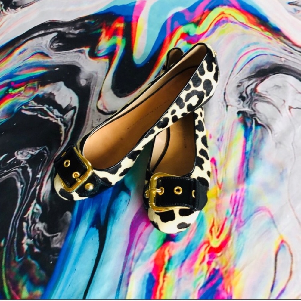 Giuseppe Zanotti Calf Hair Cheetah Print Flats 9